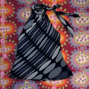 Y2K Express 100% Silk Halter Neck Top